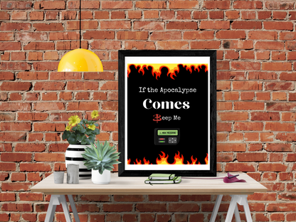 Apocalypse Comes Beep Me Poster | Buffy the Vampire Slayer