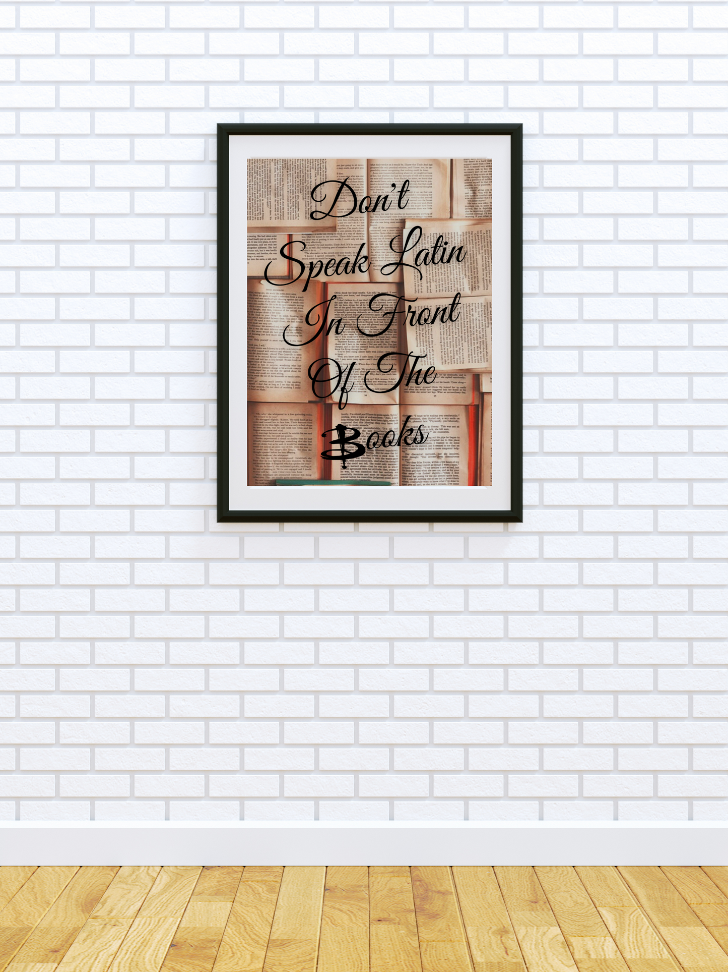 Don't Speak Latin In Front of Books Poster | Buffy The Vampire Slayer